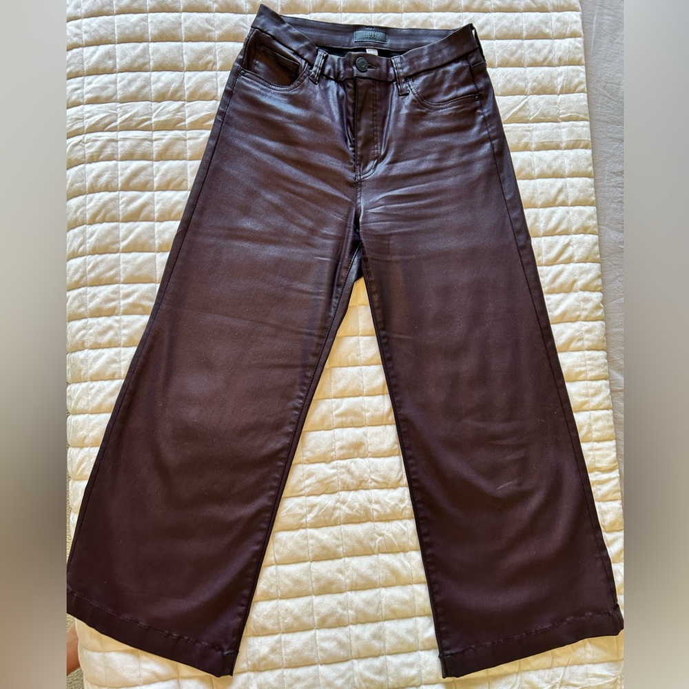 Kut from the Kloth Maroon Wide Leg Pants